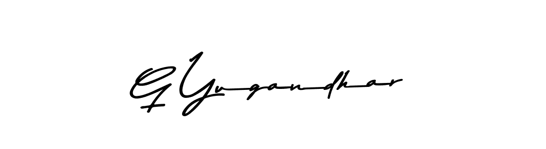 Also we have G Yugandhar name is the best signature style. Create professional handwritten signature collection using Asem Kandis PERSONAL USE autograph style. G Yugandhar signature style 9 images and pictures png