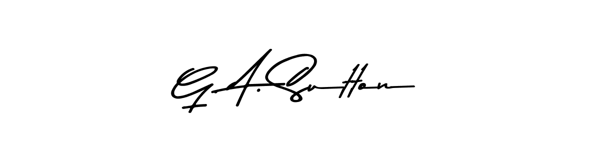 How to Draw G. A. Sutton signature style? Asem Kandis PERSONAL USE is a latest design signature styles for name G. A. Sutton. G. A. Sutton signature style 9 images and pictures png