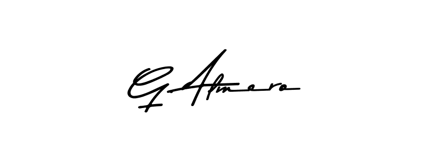 Also You can easily find your signature by using the search form. We will create G. Almero name handwritten signature images for you free of cost using Asem Kandis PERSONAL USE sign style. G. Almero signature style 9 images and pictures png