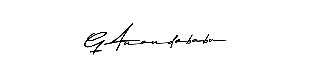 G. Anandababu stylish signature style. Best Handwritten Sign (Asem Kandis PERSONAL USE) for my name. Handwritten Signature Collection Ideas for my name G. Anandababu. G. Anandababu signature style 9 images and pictures png