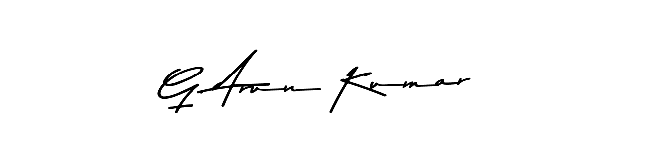 Design your own signature with our free online signature maker. With this signature software, you can create a handwritten (Asem Kandis PERSONAL USE) signature for name G. Arun Kumar. G. Arun Kumar signature style 9 images and pictures png