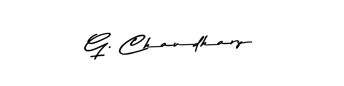 Also You can easily find your signature by using the search form. We will create G. Chaudhary name handwritten signature images for you free of cost using Asem Kandis PERSONAL USE sign style. G. Chaudhary signature style 9 images and pictures png