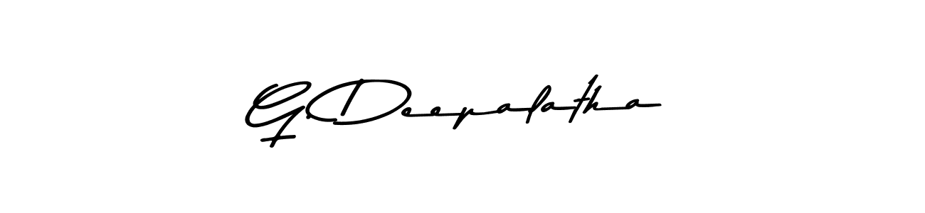 You should practise on your own different ways (Asem Kandis PERSONAL USE) to write your name (G. Deepalatha) in signature. don't let someone else do it for you. G. Deepalatha signature style 9 images and pictures png