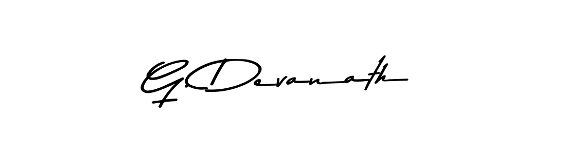 Create a beautiful signature design for name G. Devanath. With this signature (Asem Kandis PERSONAL USE) fonts, you can make a handwritten signature for free. G. Devanath signature style 9 images and pictures png