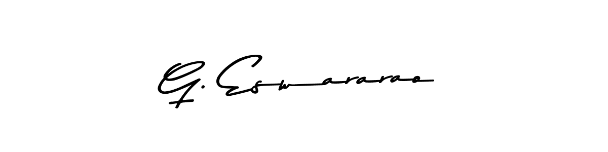 Use a signature maker to create a handwritten signature online. With this signature software, you can design (Asem Kandis PERSONAL USE) your own signature for name G. Eswararao. G. Eswararao signature style 9 images and pictures png