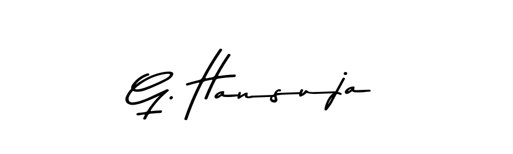 Similarly Asem Kandis PERSONAL USE is the best handwritten signature design. Signature creator online .You can use it as an online autograph creator for name G. Hansuja. G. Hansuja signature style 9 images and pictures png