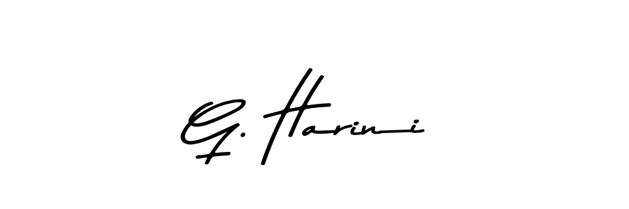 Create a beautiful signature design for name G. Harini. With this signature (Asem Kandis PERSONAL USE) fonts, you can make a handwritten signature for free. G. Harini signature style 9 images and pictures png