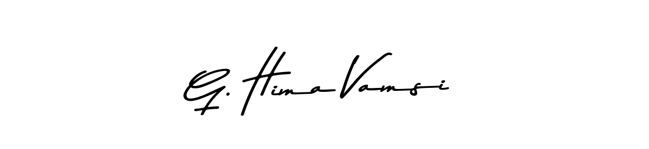 G. Hima Vamsi stylish signature style. Best Handwritten Sign (Asem Kandis PERSONAL USE) for my name. Handwritten Signature Collection Ideas for my name G. Hima Vamsi. G. Hima Vamsi signature style 9 images and pictures png