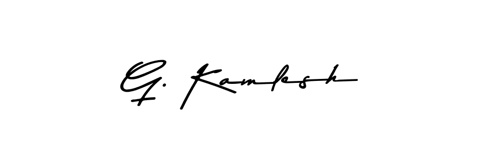 if you are searching for the best signature style for your name G. Kamlesh. so please give up your signature search. here we have designed multiple signature styles  using Asem Kandis PERSONAL USE. G. Kamlesh signature style 9 images and pictures png