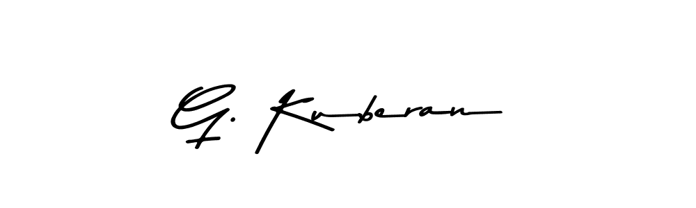 Design your own signature with our free online signature maker. With this signature software, you can create a handwritten (Asem Kandis PERSONAL USE) signature for name G. Kuberan. G. Kuberan signature style 9 images and pictures png