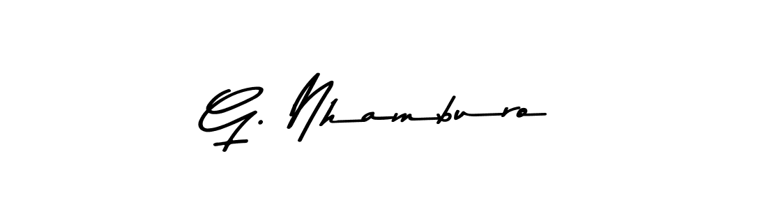 G. Nhamburo stylish signature style. Best Handwritten Sign (Asem Kandis PERSONAL USE) for my name. Handwritten Signature Collection Ideas for my name G. Nhamburo. G. Nhamburo signature style 9 images and pictures png