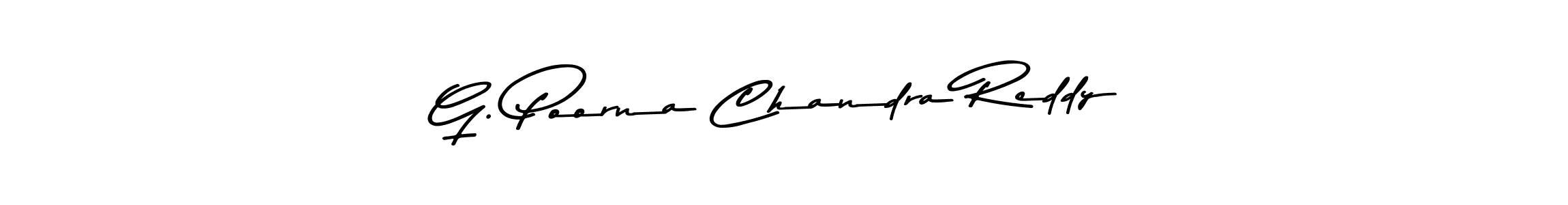 Design your own signature with our free online signature maker. With this signature software, you can create a handwritten (Asem Kandis PERSONAL USE) signature for name G. Poorna Chandra Reddy. G. Poorna Chandra Reddy signature style 9 images and pictures png