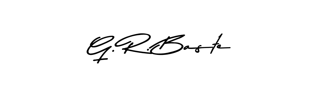 Design your own signature with our free online signature maker. With this signature software, you can create a handwritten (Asem Kandis PERSONAL USE) signature for name G. R. Baste. G. R. Baste signature style 9 images and pictures png