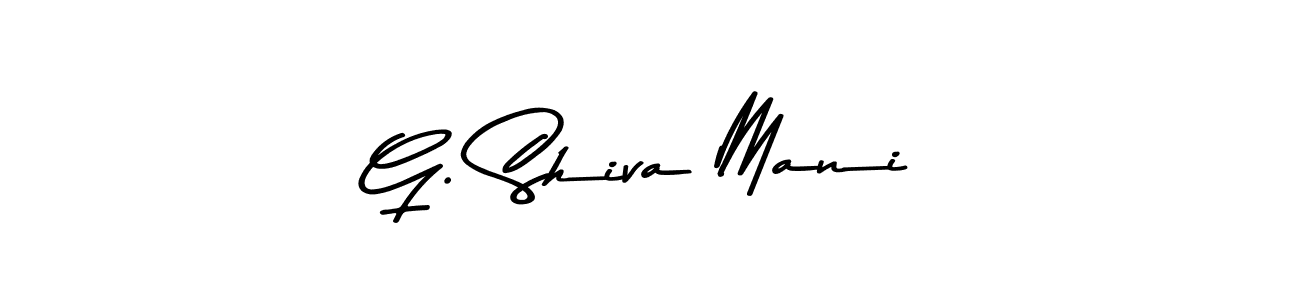 Make a beautiful signature design for name G. Shiva Mani. With this signature (Asem Kandis PERSONAL USE) style, you can create a handwritten signature for free. G. Shiva Mani signature style 9 images and pictures png