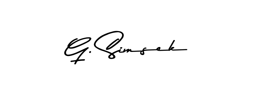 How to make G. Simsek signature? Asem Kandis PERSONAL USE is a professional autograph style. Create handwritten signature for G. Simsek name. G. Simsek signature style 9 images and pictures png