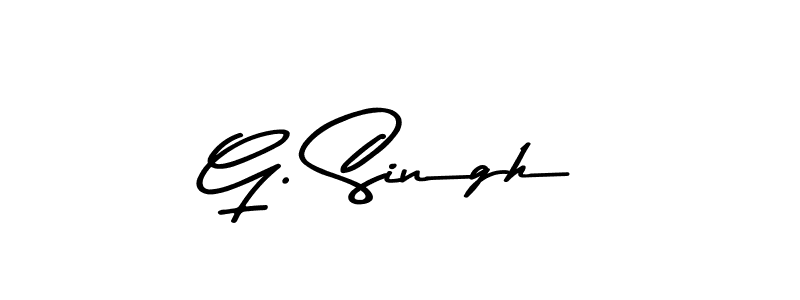 How to make G. Singh name signature. Use Asem Kandis PERSONAL USE style for creating short signs online. This is the latest handwritten sign. G. Singh signature style 9 images and pictures png