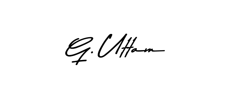 Also You can easily find your signature by using the search form. We will create G. Uttam name handwritten signature images for you free of cost using Asem Kandis PERSONAL USE sign style. G. Uttam signature style 9 images and pictures png