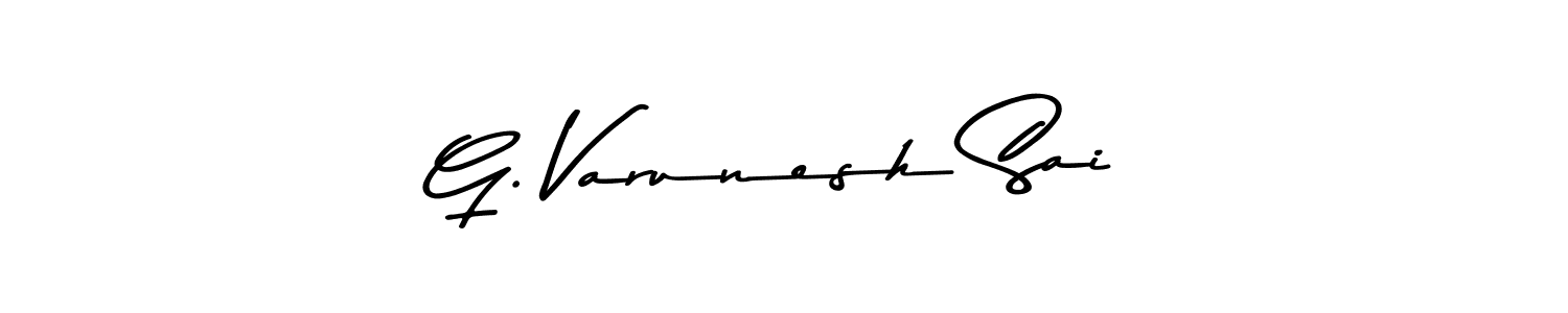 Similarly Asem Kandis PERSONAL USE is the best handwritten signature design. Signature creator online .You can use it as an online autograph creator for name G. Varunesh Sai. G. Varunesh Sai signature style 9 images and pictures png