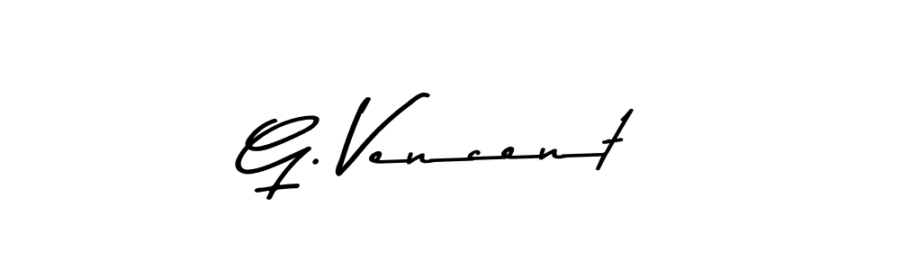 Make a beautiful signature design for name G. Vencent. With this signature (Asem Kandis PERSONAL USE) style, you can create a handwritten signature for free. G. Vencent signature style 9 images and pictures png