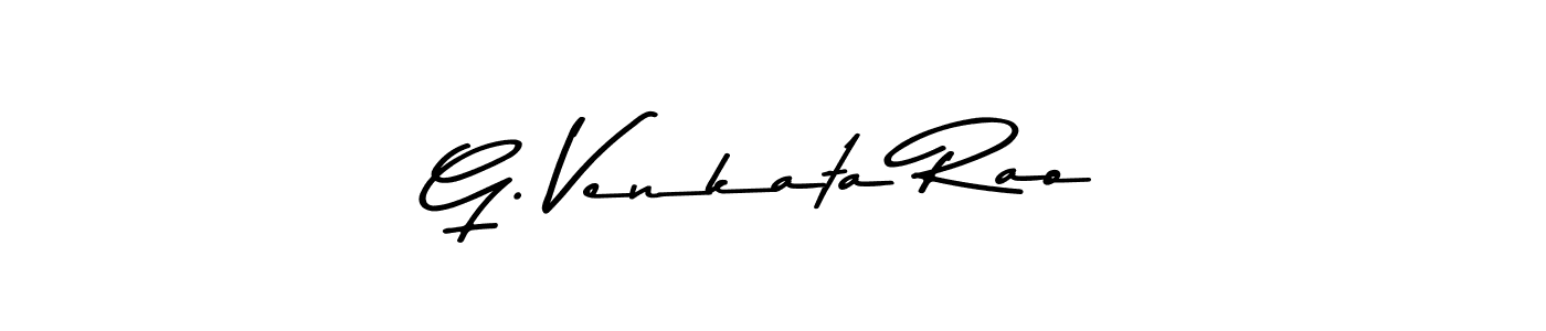 Create a beautiful signature design for name G. Venkata Rao. With this signature (Asem Kandis PERSONAL USE) fonts, you can make a handwritten signature for free. G. Venkata Rao signature style 9 images and pictures png
