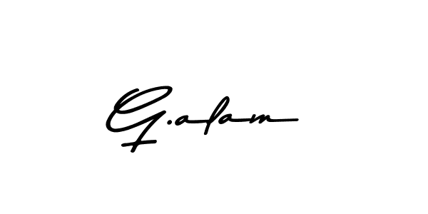 How to make G.alam name signature. Use Asem Kandis PERSONAL USE style for creating short signs online. This is the latest handwritten sign. G.alam signature style 9 images and pictures png