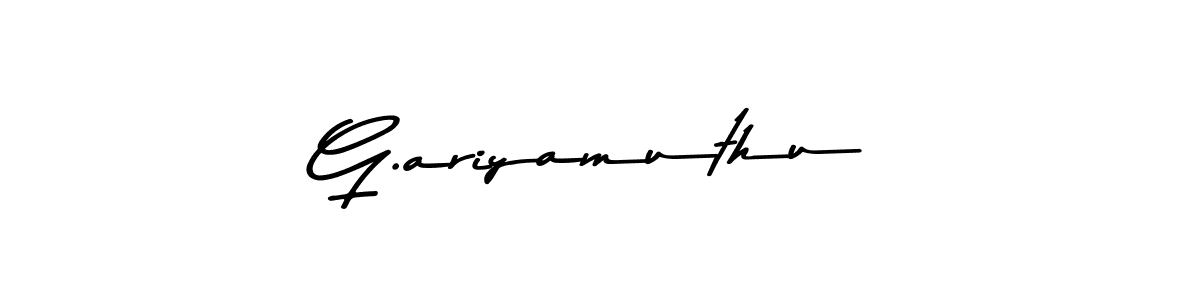 Make a beautiful signature design for name G.ariyamuthu. With this signature (Asem Kandis PERSONAL USE) style, you can create a handwritten signature for free. G.ariyamuthu signature style 9 images and pictures png