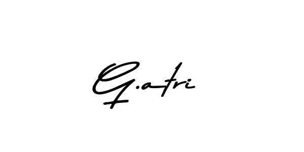 How to make G.atri name signature. Use Asem Kandis PERSONAL USE style for creating short signs online. This is the latest handwritten sign. G.atri signature style 9 images and pictures png