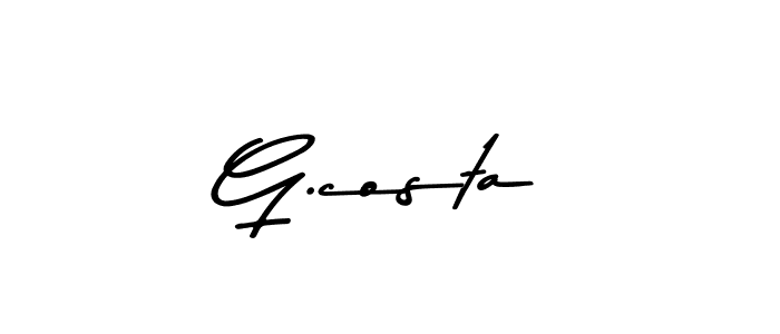 You should practise on your own different ways (Asem Kandis PERSONAL USE) to write your name (G.costa) in signature. don't let someone else do it for you. G.costa signature style 9 images and pictures png