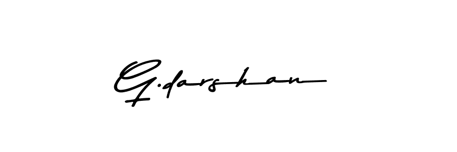 Use a signature maker to create a handwritten signature online. With this signature software, you can design (Asem Kandis PERSONAL USE) your own signature for name G.darshan. G.darshan signature style 9 images and pictures png