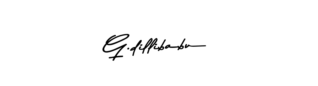 Design your own signature with our free online signature maker. With this signature software, you can create a handwritten (Asem Kandis PERSONAL USE) signature for name G.dillibabu. G.dillibabu signature style 9 images and pictures png