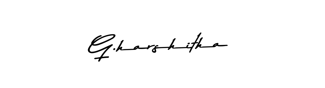 Use a signature maker to create a handwritten signature online. With this signature software, you can design (Asem Kandis PERSONAL USE) your own signature for name G.harshitha. G.harshitha signature style 9 images and pictures png