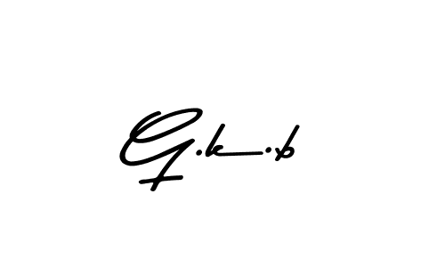The best way (Asem Kandis PERSONAL USE) to make a short signature is to pick only two or three words in your name. The name G.k.b include a total of six letters. For converting this name. G.k.b signature style 9 images and pictures png