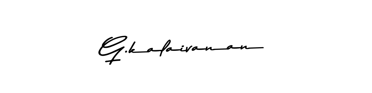 Use a signature maker to create a handwritten signature online. With this signature software, you can design (Asem Kandis PERSONAL USE) your own signature for name G.kalaivanan. G.kalaivanan signature style 9 images and pictures png