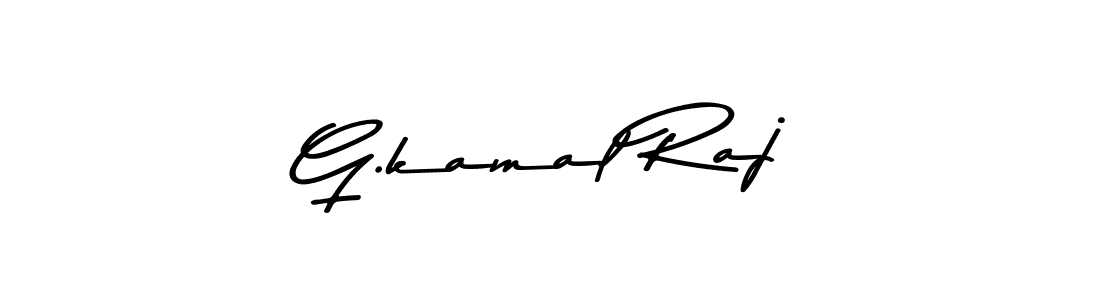 Make a beautiful signature design for name G.kamal Raj. With this signature (Asem Kandis PERSONAL USE) style, you can create a handwritten signature for free. G.kamal Raj signature style 9 images and pictures png