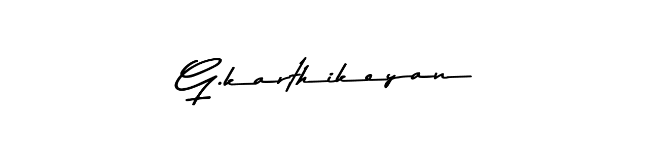 How to make G.karthikeyan signature? Asem Kandis PERSONAL USE is a professional autograph style. Create handwritten signature for G.karthikeyan name. G.karthikeyan signature style 9 images and pictures png
