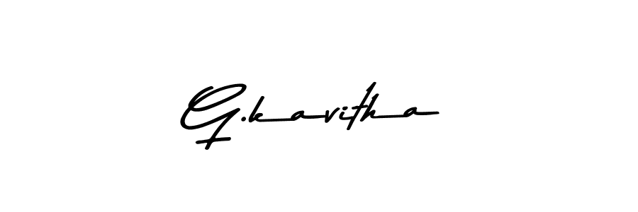 Design your own signature with our free online signature maker. With this signature software, you can create a handwritten (Asem Kandis PERSONAL USE) signature for name G.kavitha. G.kavitha signature style 9 images and pictures png