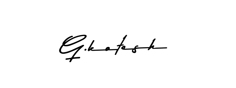 How to make G.kotesh signature? Asem Kandis PERSONAL USE is a professional autograph style. Create handwritten signature for G.kotesh name. G.kotesh signature style 9 images and pictures png