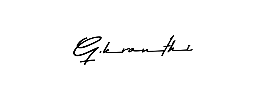 Use a signature maker to create a handwritten signature online. With this signature software, you can design (Asem Kandis PERSONAL USE) your own signature for name G.kranthi. G.kranthi signature style 9 images and pictures png