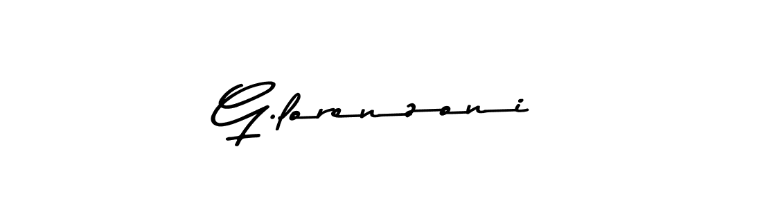 How to make G.lorenzoni name signature. Use Asem Kandis PERSONAL USE style for creating short signs online. This is the latest handwritten sign. G.lorenzoni signature style 9 images and pictures png