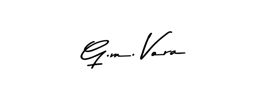 Similarly Asem Kandis PERSONAL USE is the best handwritten signature design. Signature creator online .You can use it as an online autograph creator for name G.m. Vora. G.m. Vora signature style 9 images and pictures png