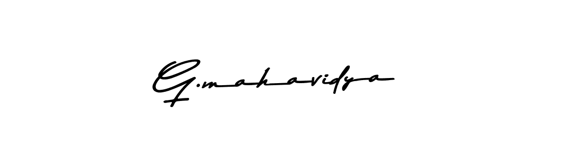 Create a beautiful signature design for name G.mahavidya. With this signature (Asem Kandis PERSONAL USE) fonts, you can make a handwritten signature for free. G.mahavidya signature style 9 images and pictures png