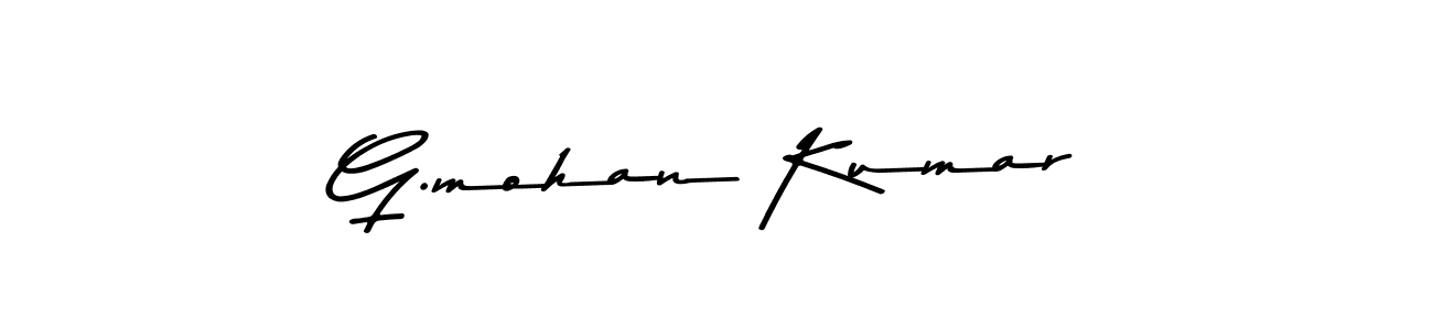 Asem Kandis PERSONAL USE is a professional signature style that is perfect for those who want to add a touch of class to their signature. It is also a great choice for those who want to make their signature more unique. Get G.mohan Kumar name to fancy signature for free. G.mohan Kumar signature style 9 images and pictures png