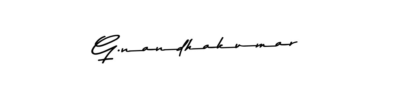 Use a signature maker to create a handwritten signature online. With this signature software, you can design (Asem Kandis PERSONAL USE) your own signature for name G.nandhakumar. G.nandhakumar signature style 9 images and pictures png