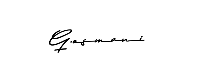 Use a signature maker to create a handwritten signature online. With this signature software, you can design (Asem Kandis PERSONAL USE) your own signature for name G.osmani. G.osmani signature style 9 images and pictures png