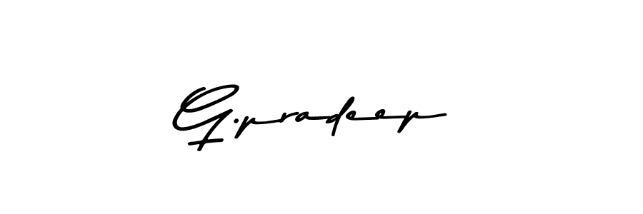 Also You can easily find your signature by using the search form. We will create G.pradeep name handwritten signature images for you free of cost using Asem Kandis PERSONAL USE sign style. G.pradeep signature style 9 images and pictures png