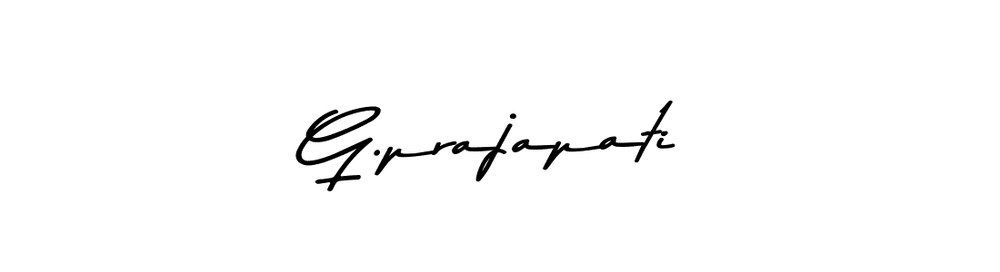 Design your own signature with our free online signature maker. With this signature software, you can create a handwritten (Asem Kandis PERSONAL USE) signature for name G.prajapati. G.prajapati signature style 9 images and pictures png