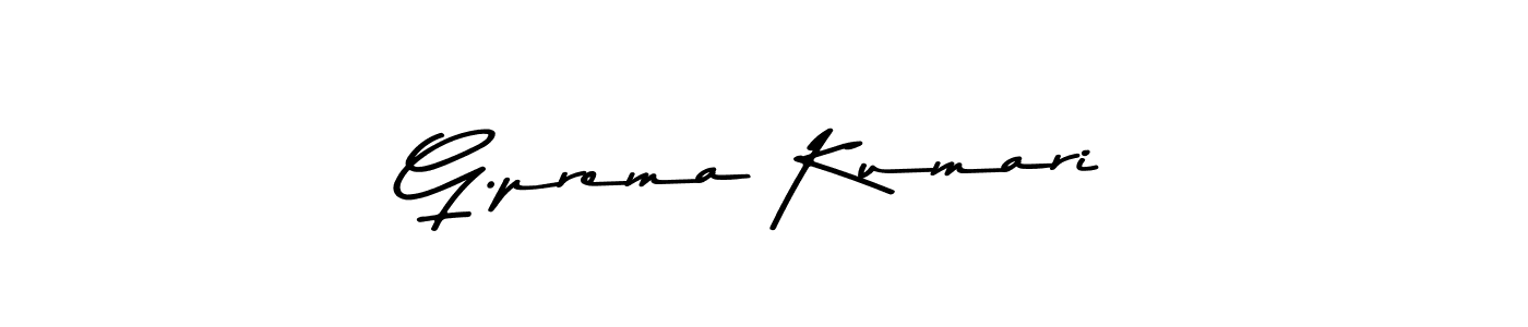 Design your own signature with our free online signature maker. With this signature software, you can create a handwritten (Asem Kandis PERSONAL USE) signature for name G.prema Kumari. G.prema Kumari signature style 9 images and pictures png