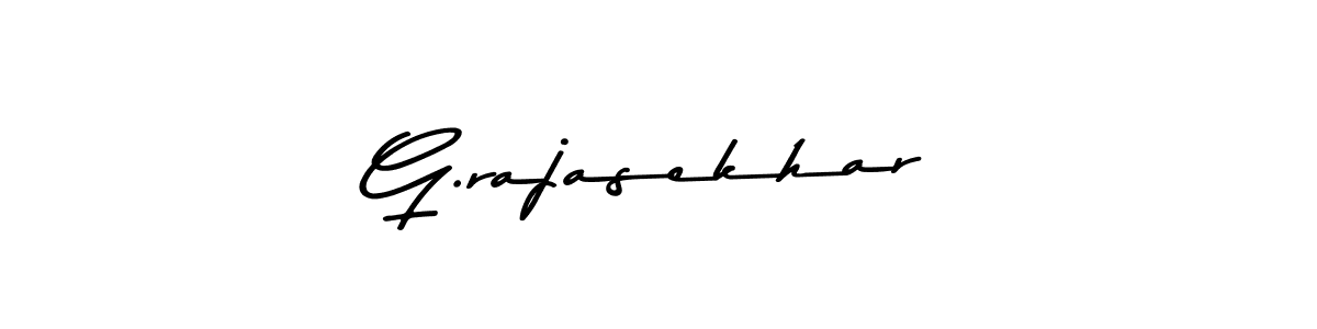 Create a beautiful signature design for name G.rajasekhar. With this signature (Asem Kandis PERSONAL USE) fonts, you can make a handwritten signature for free. G.rajasekhar signature style 9 images and pictures png