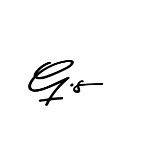 Design your own signature with our free online signature maker. With this signature software, you can create a handwritten (Asem Kandis PERSONAL USE) signature for name G.s. G.s signature style 9 images and pictures png