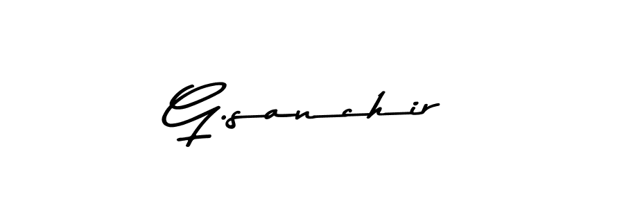 Also You can easily find your signature by using the search form. We will create G.sanchir name handwritten signature images for you free of cost using Asem Kandis PERSONAL USE sign style. G.sanchir signature style 9 images and pictures png